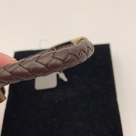 Bosymart Brown Leather Braided Bracelet with Clasp New with Box! - Picture 5 of 6
